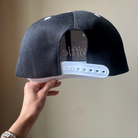 Black and White Cap with Swiftie_13 Embroidery - Taylor Swift Hat - Picture 7 of 7